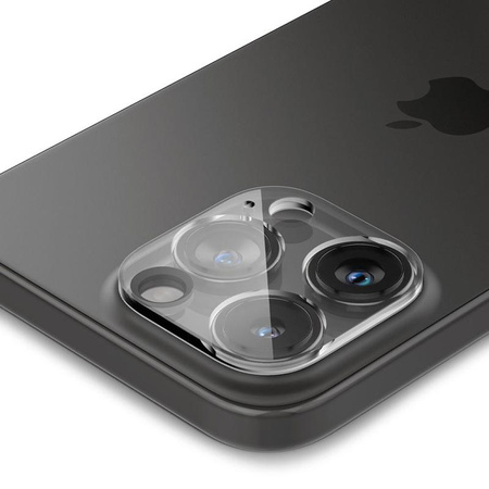 Spigen Optik.TR Camera Protector - Objektivschutzglas für iPhone 15 Pro / 15 Pro Max / iPhone 14 Pro / 14 Pro Max (2 Stück) (Transparent)