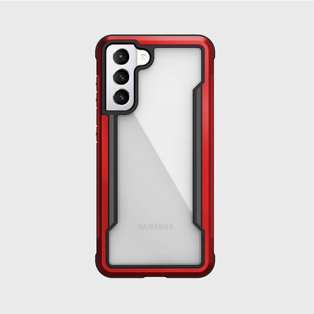 X-Doria Raptic Shield - Coque aluminium Samsung Galaxy S21 (Protection antimicrobienne) (Rouge)