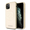 Guess Saffiano 4G Circle Logo - Coque iPhone 11 Pro (Or)