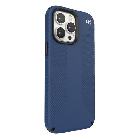 Speck Presidio2 Grip - Anti-slip case for iPhone 14 Pro Max (Coastal Blue / Black / White)