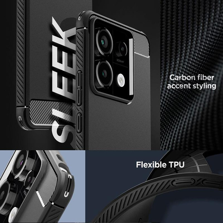 Spigen Rugged Armor - Étui pour Xiaomi Redmi Note 13 Pro 5G/POCO X6 5G (Noir mat)