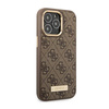 Guess 4G Logo Plate MagSafe - iPhone 14 Pro Case (marron)