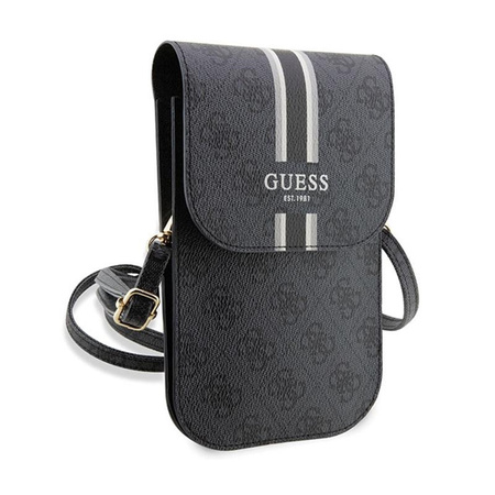Guess 4G Stripes - Crossbody taška na telefon (černá)