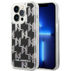 Karl Lagerfeld Monogram Liquid Glitter - Coque iPhone 14 Pro Max (noir)