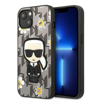 Karl Lagerfeld Iconic Karl Flower - iPhone 13 Case (gray)