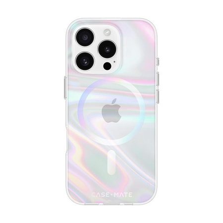 Case-Mate Soap Bubble MagSafe - Pouzdro pro iPhone 16 Pro (Iridescent)