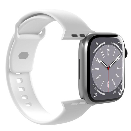 PURO ICON - Elastický řemínek pro Apple Watch 38/40/41 mm (S/M a M/L) (Bílá)