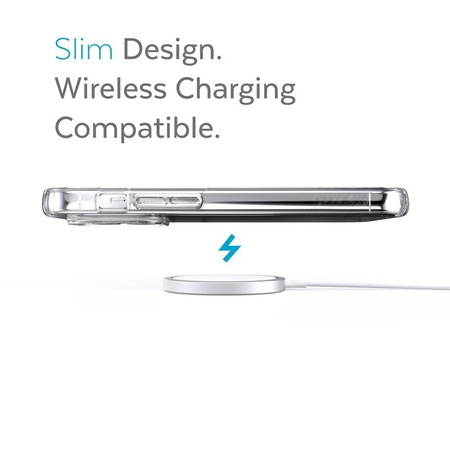 Speck Presidio Perfect-Clear - iPhone 13 Pro Case with MICROBAN Coating (Clear)