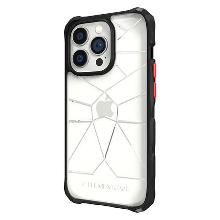 Element Case Special Ops X5 - Armored iPhone 14 Pro Case (Mil-Spec Drop Protection) (Clear/Black)