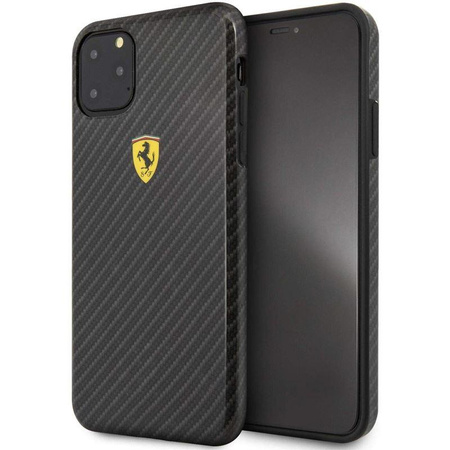 Ferrari On Truck Racing Shield Hardcase - iPhone 11 Pro Case (Carbon Effect/Black)
