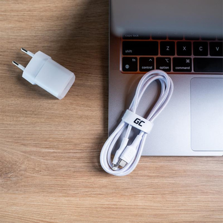 Green Cell PowerStream - Kabel USB-C - Lightning 100 cm Kabel Power Delivery s certifikací Apple MFi (bílý)