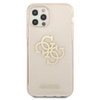Guess Glitter 4G Big Logo - Etui iPhone 12 Pro Max (złoty)