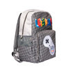 Gameration - Retro Schulrucksack (grau)