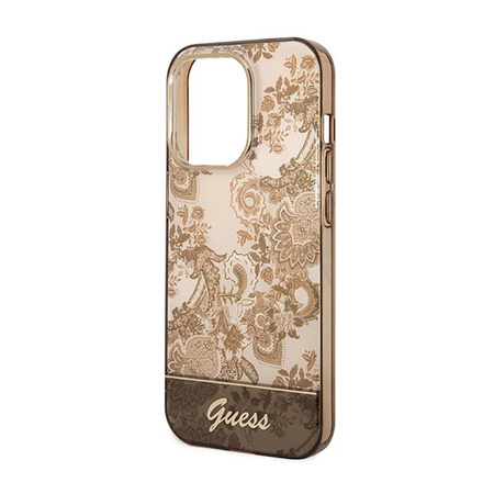 Guess Porcelain Collection - iPhone 14 Pro Max Case (ochre)