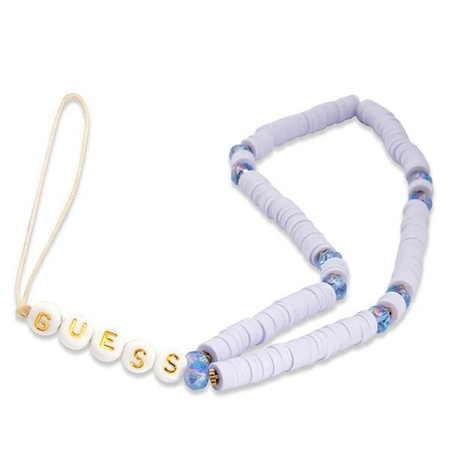 Guess Phone Strap Beads Heishi - Pendentif téléphone 25 cm (Lilas)