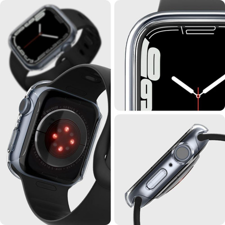 Spigen Thin Fit - Étui pour Apple Watch 8 / Watch 7 45 mm (transparent)