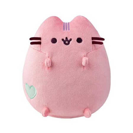 MASKOTKA PUSHEEN DLA DZIECKA RÓŻOWY KOT Z SERCEM 18cm PLUSZOWA PRZYTULANKA