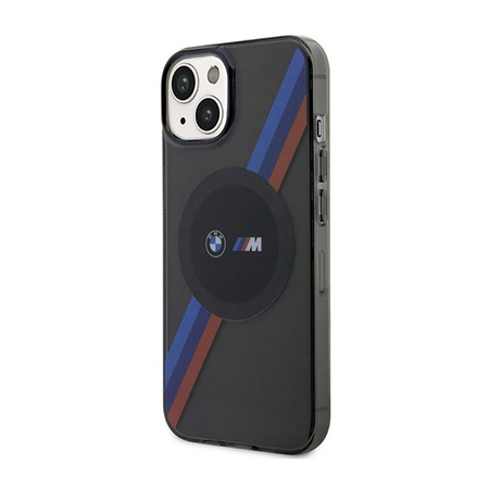 BMW Tricolor Stripes MagSafe - iPhone 14 Case (Gris)