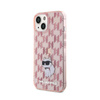 Karl Lagerfeld Monogram Choupette - iPhone 15 Case (pink)