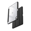 Crong PrimeFolio - Tasche für iPad 11" (2025) / iPad 10.9" (2022) mit Ständer und Apple Pencil Halter (schwarz/transparent)