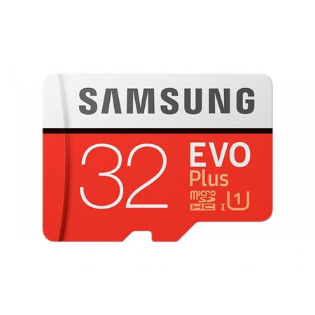 Samsung MicroSDHC Evo+ - 32GB Class 10 UHS-I U1 95/20 Mbps Speicherkarte mit Adapter