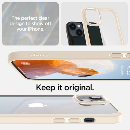 Spigen Ultra Hybrid - Coque pour iPhone 14 (Beige)