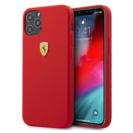 FERRARI On Track Silicone - iPhone 12 / iPhone 12 Pro Case (red)