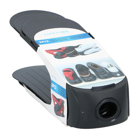 Lifetime - Shoe organiser 3 pcs. (black)