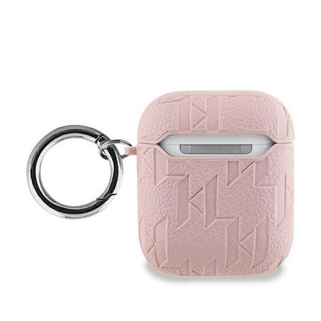Karl Lagerfeld Monogram Karl & Choupette Head - AirPods 1/2 gen Gehäuse (rosa)