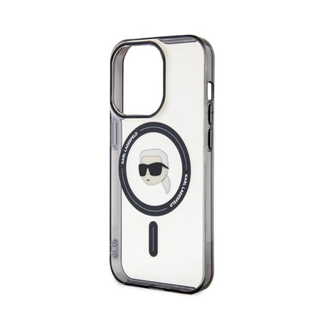 Karl Lagerfeld IML Karl Head MagSafe - iPhone 15 Pro Case (Transparent)