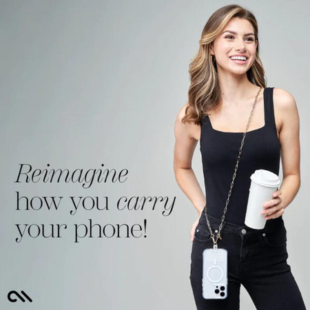 Řetízek Case-Mate Phone Crossbody Chain - šňůrka / řetízek přes rameno pro telefon (zlatý)
