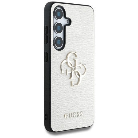 Guess Genarbtes Großes 4G Logo Kleines Klassisches Logo - Tasche für Samsung Galaxy S25 (beige)