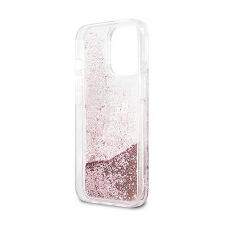 Karl Lagerfeld K-Peek A Boo - iPhone 13 Pro Max Case (Glitter Pink Gold)