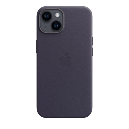 Kožené pouzdro Apple - Kožené pouzdro s MagSafe pro iPhone 14 (Ink)