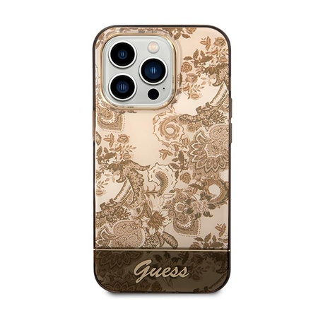 Guess Porcelain Collection - iPhone 14 Pro Max Case (ochre)