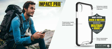 Coque PURO Impact Pro Hard Shield - iPhone XR Case (noir)