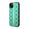 Karl Lagerfeld Monogram Stripe - Coque pour iPhone 14 Plus (vert)
