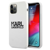 Karl Lagerfeld Silikon Stack Logo - iPhone 12 / iPhone 12 Pro Tasche (weiß)