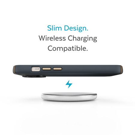 Speck Presidio2 Pro - Antibakterielle iPhone 14 / iPhone 13 Hülle (Anthrazit / Kühle Bronze / Schiefer)