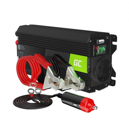 Green Cell - Inverter PRO 24V - 230V 500W/1000W módosított szinusz hullám feszültség átalakító