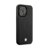 BMW Leather Diamond Pattern - iPhone 14 Pro Case (Black)