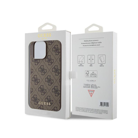 Guess 4G Metal Gold Logo - iPhone 15 Pro Max Case (brown)