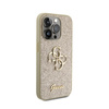 Pouzdro Guess Glitter Script Big 4G - iPhone 15 Pro (zlaté)