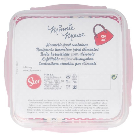 Minnie Mouse - Lunchbox / airtight breakfast box 750ml