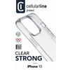 Cellularline Clear Strong - iPhone 15 case with antimicrobial protection (transparent)