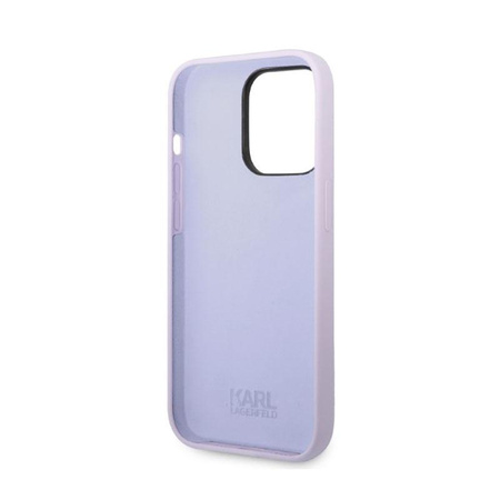 Karl Lagerfeld Silicone NFT Ikonik - Coque iPhone 14 Pro Max (violet)