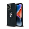 Karl Lagerfeld Silicone Karl & Choupette MagSafe - Hülle für iPhone 14 Pro (Schwarz)