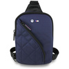BMW Nylon Pocket & Metal Logo - Crossbody Phone Bag (Navy Blue)