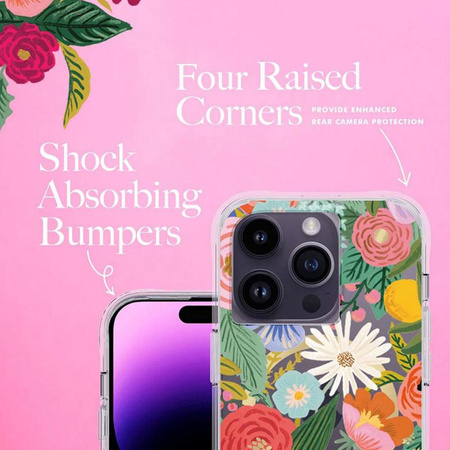 Rifle Paper Clear MagSafe - iPhone 14 Pro Case (Garden Party Blush)