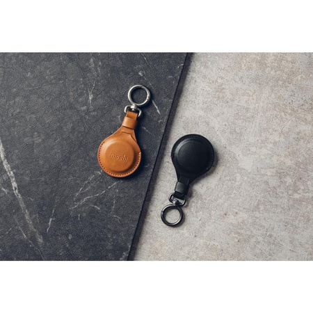Moshi AirTag Key Ring - Brelok premium do Apple AirTag (Caramel Brown)